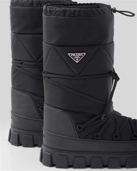 prada nylon ski boots|nylon prada boots women.